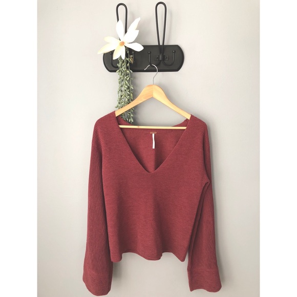 Free People Tops - Free People • Bell Sleeve Starman Sweater